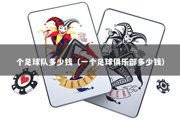 个足球队多少钱（一个足球俱乐部多少钱）
