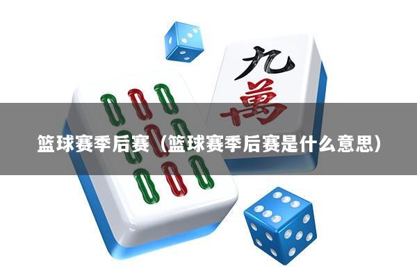 篮球赛季后赛（篮球赛季后赛是什么意思）